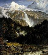 Koch, Joseph Anton The Schmadribach Falls oil